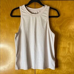 Athleta Light Pink Tank Top High Crew Neck. Size S
